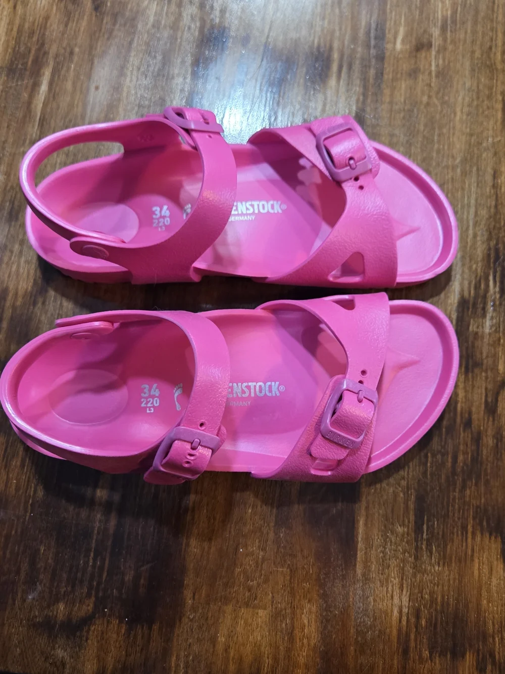 Birkenstock Rio Eva Sandals Size 3 Kids (34 EU) Pink